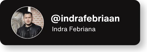 @indrafebriaan — Indra Febriana